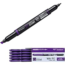 Amazon.co.jp: トンボ鉛筆 蛍光ペン 蛍コート 紫 10本 WA-TC97