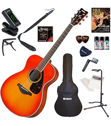 Amazon | YAMAHA FS820 RR アコースティックギター初心者12点セット
