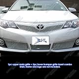 Fits 2012 – 2014 Toyota Camry SEステンレススチールXメッシュBlitzグリルグリルコンボ# tx1172s