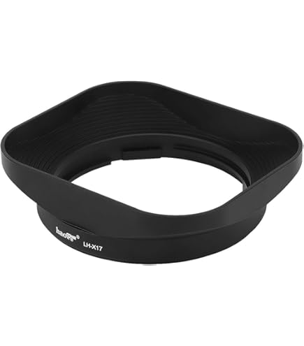 Amazon | JJC メタル 正方形 レンズフード + フードキャップ 富士