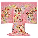 お宮参り 着物 女の子 初着 産着 正絹 まり 桜 ピンク 女児 祝着 一つ身 着物タウン 3370-00851