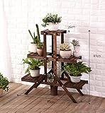 ZENGAI フラワーラックアセンブリ固体木製植物棚の装飾ポットショー、2サイズ フラワースタンド ( サイズ さいず : 85*87cm )