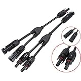 ECO-WORTHY ソーラーパネル接続用 Y字型MC4コネクター 1ペア