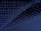 ＜Ｑ－キルト はぎれ 40ｃｍ＞カラー無地 キルティング生地 （ 20色展開)＃11.紺 （ 約108ｃｍ幅×40ｃｍ)（ ハギレ ピロル ）