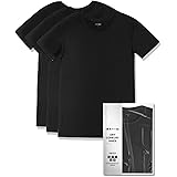 Amazon Co Jp Amazon限定ブランド インナーシャツ メンズ Tシャツ 半袖 冷感 ドライ 春夏 吸汗速乾 抗菌防臭 ストレッチ クルーネック 白 黒 3枚組 服 ファッション小物