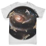 Twisted Envy Cat Galaxyベビー幼児用面白い手織り印刷ベビーTシャツ US サイズ: S カラー: ホワイト