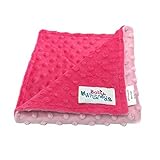 Minky Reverse Baby Doll Blanket Pink/Hot Pink [並行輸入品]