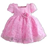 Pettigirl女の子ドレス ガールズワンピース ピンクパーティードレス ベビードレス 結婚式 4歳 [並行輸入品]