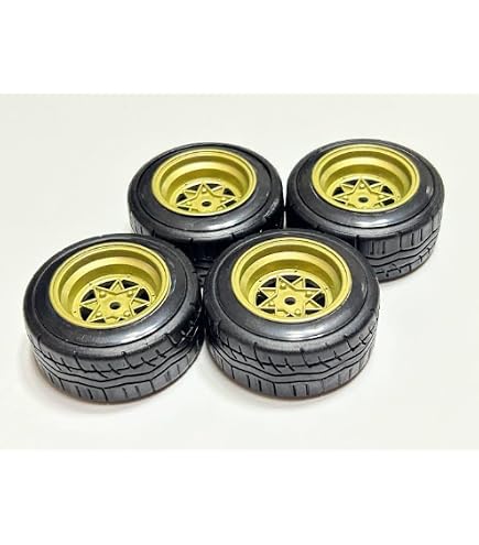 Amazon.co.jp: 1/10 旧車ドリフト車向け ハードタイヤ組込済 小径 