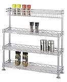 ルミナス スーパーライトシリーズ ポール径12.7mm ミニラック 4段 幅45.5×奥行12.5×高さ46.5cm QA4545-3B1