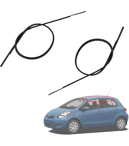 Produktbild von 4pcs Outer Door Glass Weatherstrip Moulding Für Toyota Yaris Vitz
