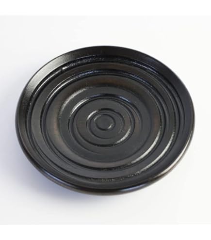 Amazon.co.jp: 高岡銅器 西村義光作 鍛金製 舟形鎚目打 茶托 5枚