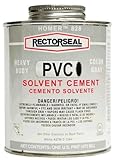 Rectorseal 55963 Quart 828L Heavy Body Grey Low Voc Pvc Solvent Cement by Rectorseal