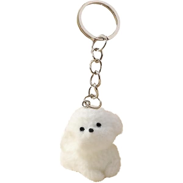 Amazon.co.jp: プードル キーホルダー キーリング 犬 ぬいぐるみ