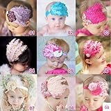 ベビーファッション 欧米風 ヘアアクセサリー ヘアバンド 0～3歳 羽毛デザイン 12# 【5点】
