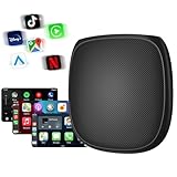 CarPlay AI Box/ワイヤレスAndroid Autoアダプター 8+128G Android13.0システム 動画視聴可能 内蔵GPS デュアルBluetooth 4G LET通信SIM/TFカード 画面2分割表示 純正で有線のカープレイ搭載車両適用 (8+128G)