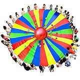 【道術工房】 運動会 幼稚園 保育園用のカラカラ プレイ傘 2m~10m展開 4色 スポーツ　屋外の活動 訓練器具 (4色 2m)