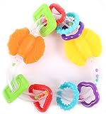 Scholastic Baby Infant Triangle Teether Rattle Toy With Spinning Flippers Multicolored Triangle Baby