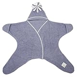 タッペンス＆クランブル Tuppence & Crumble おくるみ スターラップ 4～10ヶ月 星型 ベビー アフガン フリース 足つき BFSTARWn ラベンダー Star Baby Wrap