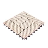 人工木　ウッドパネル　タイプC　9枚セット　ブラウン