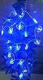 SumDirect 20LED Bat Outdoor Lighting Halloween Christmas Party Decor Fairy String Light (Blue) [並行輸入