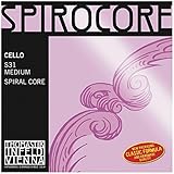 THOMASTIK SPIROCORE スピロコア チェロ弦 A線 スパイラルコア4/4 クロム巻 S25