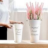 北欧風 花を生けやすい フラワー プラント バケツ フラワーテイラーズ ロング フラワーポット 鉄の花瓶