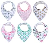 Baby Bandana Drool Bibs for Girls Absorbent Cotton Baby Gift Set By Mumby by Mumby