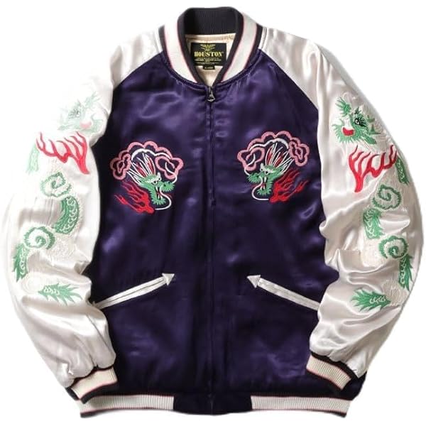 Amazon | [ヒューストン] RAYON SOUVENIR JACKET (TIGER) メンズ XXL