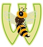 EverEarth Bamboo Letters W-Wasp by EverEarth
