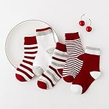 【 5足セットで 嬉しい 消耗品 】 MCBM ジュニア ソックス 靴下 キッズ 子供 幼児 赤ちゃん 男の子 女の子 用 保育園 幼稚園 プレゼント (レッド 15-18㎝(4-6歳))