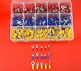 XLX 900P Insulated Terminal Ring Electrical Wire Crimp And 22-16 / 16-14 / 12-10AWG Piggy Back Insul