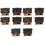 【ノーブランド品】ガーデンDIY 盆栽 ドールハウス ミニチュア マイクロ 風景 装飾品 アクセサリー 庭の装飾 インテリア 茅葺き コテージ