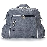 Gitta Ideal Multi Function Baby Mom Nappy Changing Diaper Bag, Blue Denim+Silver by Gitta