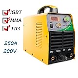 アーク・TIG兼用溶接機 インバータ- 制御 250A 50/60Hz 単相200v　家庭用/工業用 TIG-250A [送料無料]