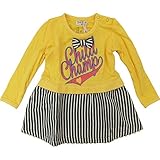 【秋冬物】 CHILD CHAMP(チャイルド チャンプ) 接結天竺×ヒッコリーロゴPtレイヤードワンピース 95cm /MS NO.C-86153802