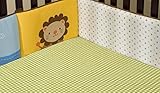 kidsline Ark Pals Fitted Sheet, Sage Gingham (Discontinued by Manufacturer) by KidsLine [並行輸入品]