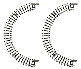 Zゲージ 道床なし曲線レール R45mm 180° 2本入り R091 鉄道模型用品