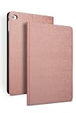 OasisCiel iPad 第9世代 第8世代 第7世代 ケース 10.2インチ 木目 手帳型 ipad 10.2 ipad9 ipad8 ipad7 ipad薄型 タブレット カバー ケース A2602 A2603 A2604 A2605 A2270 A2428 A2429 A2430 A2200 A2197 A2198 (iPad (第7/8/9世代) 10.2inch, ローズゴールド)