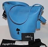 コーチ スヌーピー バッグ ブルー COACH X Peanuts Snoopy Bleecker Mini Duffle Bag Shoulder Tote [並行輸入品]