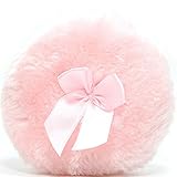 Liebeye パフ 幼児 赤ちゃん 女性 ルース タルク パウダー メイクアップ 化粧品 柔らかい ぬいぐるみ スポンジ ボウケット トリム ピンク