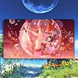 プライベートスクール 花火 はなび プレイマット マウスパット アニメ 滑り止め カードゲームプレイマット プレイマット TCG万能 萌え カスタム可能 900mmx500mmx5mm