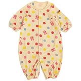 ミキハウス ホットビスケッツ(MIKIHOUSE HOT BISCUITS) パイルプリント・ツーウェイオール (50cm-60cm) 50-60cm ピンク
