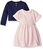 Carter's 2 Piece Dress Set Navy/Pink 18 Months [並行輸入品]