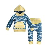 Cutelove　ベビー服　子ども服　セーター+ロングパンツ2点セット　トップス　帽子付き　マッチングしやすい　長袖　綿　男の子　ベビー　赤ちゃん　幼児　秋冬　可愛い　暖かい　保温　防寒　ファッション
