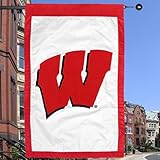 NCAA Wisconsin Badgers 28 " x 44 "チームロゴアップリケフラグ