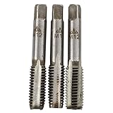 SODIAL(R)3個ハードウェア12ミリメートルx 1.75ミリメートルマシン底テーパーとプラグメトリックタップ