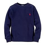 ラルフローレン ロング Tシャツ 長袖 キッズ 男の子 子供服 ロンT 6(歳),ネイビー [並行輸入品]