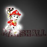 Paw Patrol Marshall Mini 3d壁LEDライト