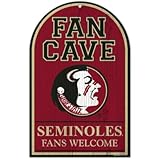 NCAA Florida State Seminoles木製サイン、11 " x17 "チームカラー